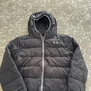 UNDER ARMOUR Boys Hooded Puffy Jacket